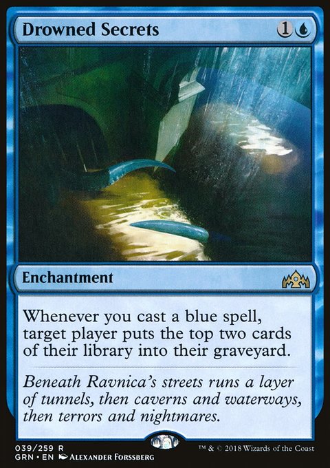 Drowned Secrets, Guilds of Ravnica #39, Magic: The Gathering card