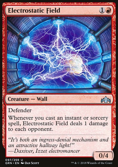 Electrostatic Field, Guilds of Ravnica #97, Magic: The Gathering card
