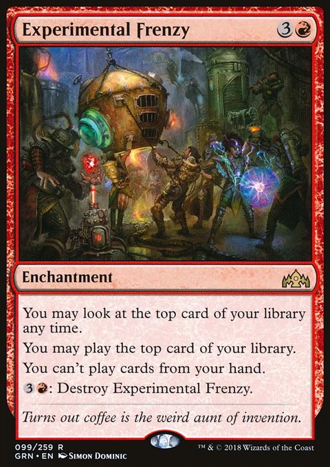 Experimental Frenzy, Guilds of Ravnica #99, Magic: The Gathering card