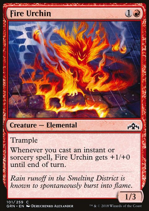 Fire Urchin, Guilds of Ravnica #101, Magic: The Gathering card