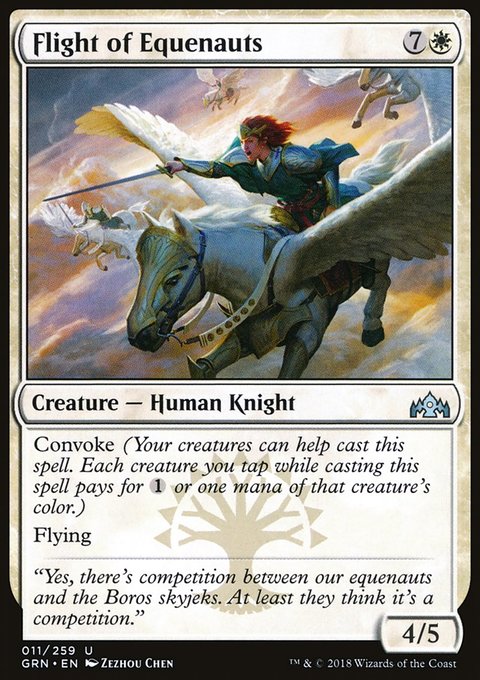 Flight of Equenauts, Guilds of Ravnica #11, Magic: The Gathering card