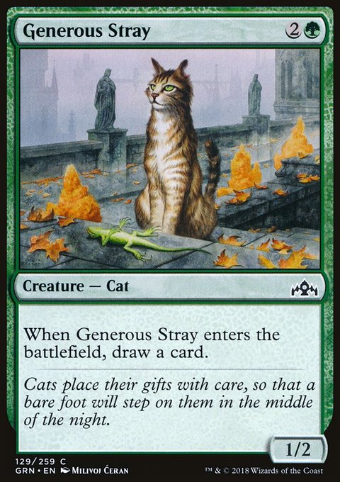 Generous Stray, Guilds of Ravnica #129, Magic: The Gathering card