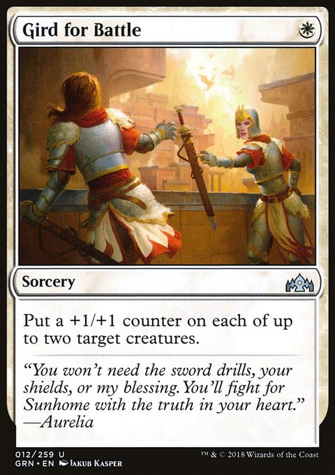 Gird for Battle, Guilds of Ravnica #12, Magic: The Gathering card