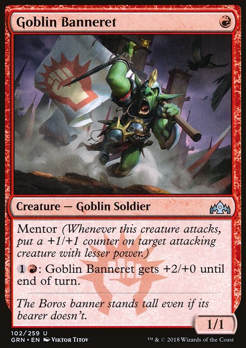 Goblin Banneret, Guilds of Ravnica #102, Magic: The Gathering card