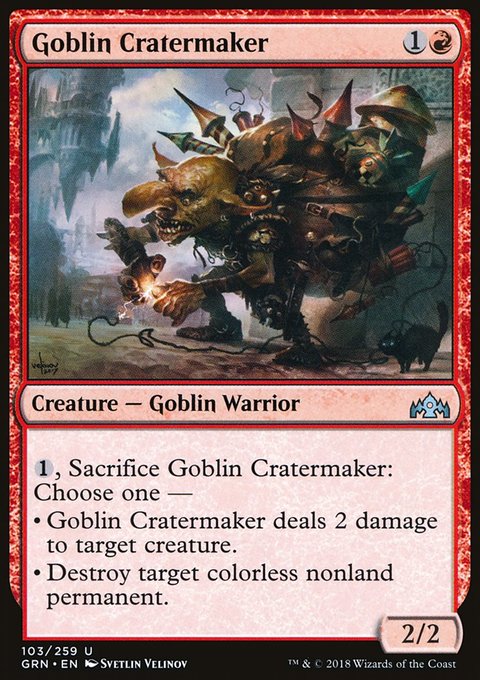 Goblin Cratermaker, Guilds of Ravnica #103, Magic: The Gathering card