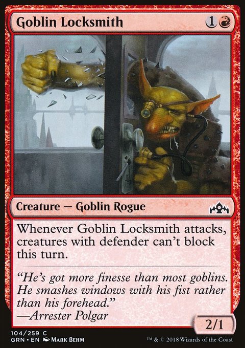 Goblin Locksmith, Guilds of Ravnica #104, Magic: The Gathering card