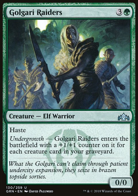 Golgari Raiders, Guilds of Ravnica #130, Magic: The Gathering card