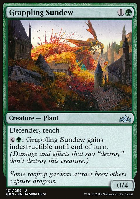 Grappling Sundew, Guilds of Ravnica #131, Magic: The Gathering card