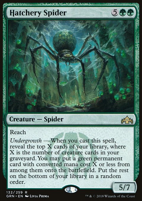 Hatchery Spider, Guilds of Ravnica #132, Magic: The Gathering card