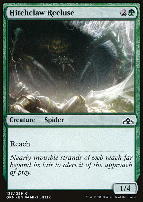 Hitchclaw Recluse, Guilds of Ravnica #133, Magic: The Gathering card