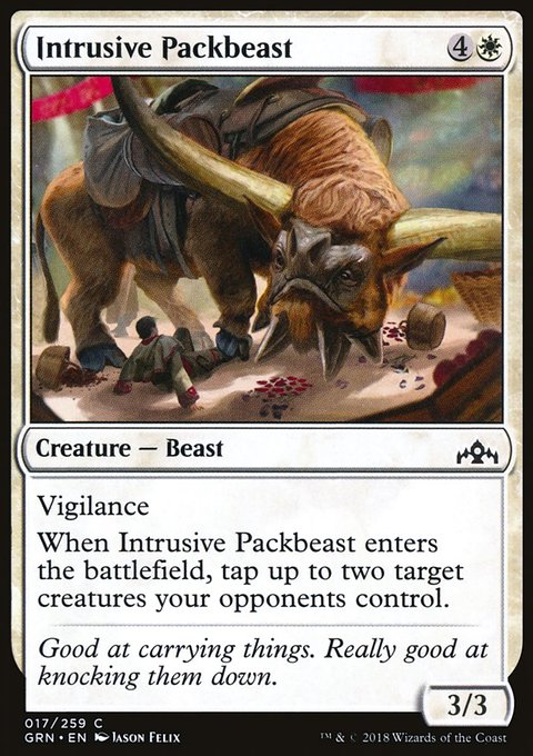 Intrusive Packbeast, Guilds of Ravnica #17, Magic: The Gathering card