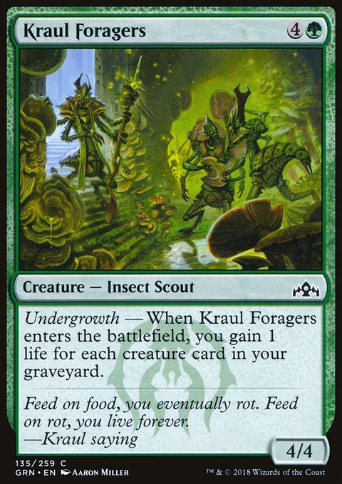 Kraul Foragers, Guilds of Ravnica #135, Magic: The Gathering card