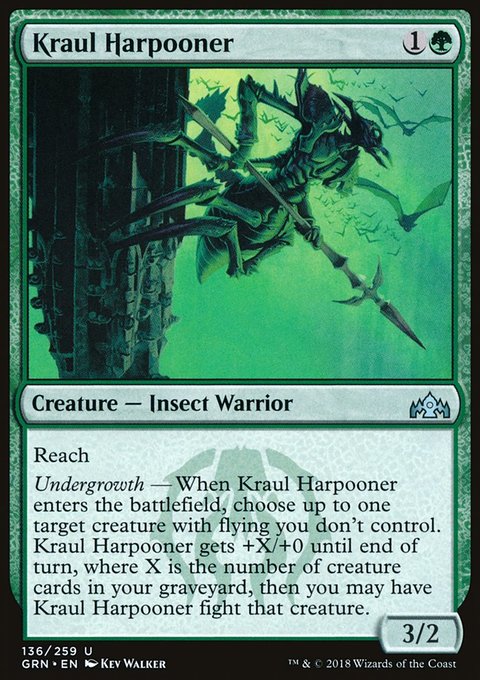 Kraul Harpooner, Guilds of Ravnica #136, Magic: The Gathering card
