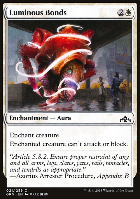 Luminous Bonds, Guilds of Ravnica #21, Magic: The Gathering card