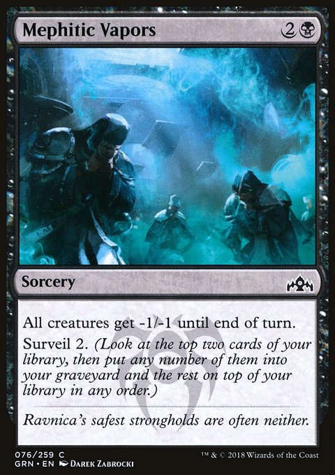 Mephitic Vapors, Guilds of Ravnica #76, Magic: The Gathering card