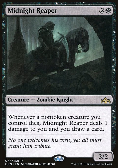 Midnight Reaper, Guilds of Ravnica #77, Magic: The Gathering card