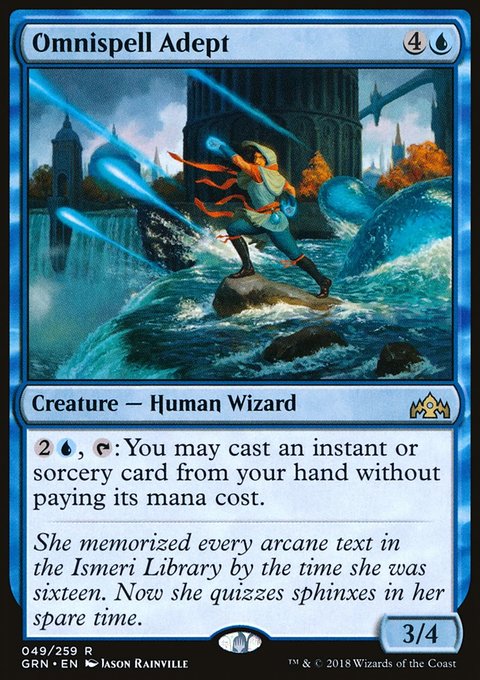 Omnispell Adept, Guilds of Ravnica #49, Magic: The Gathering card
