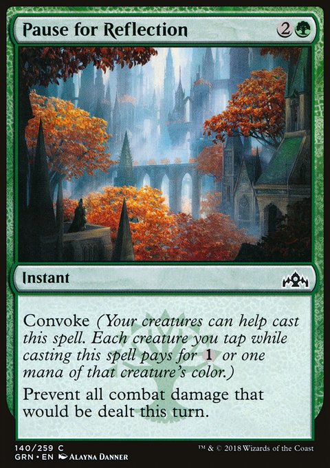 Pause for Reflection, Guilds of Ravnica #140, Magic: The Gathering card
