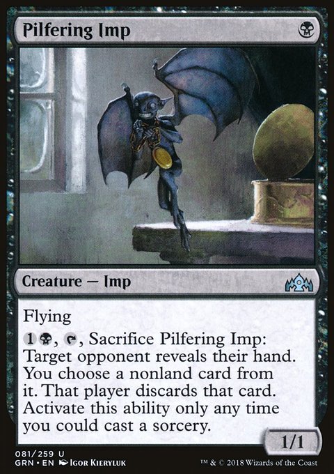 Pilfering Imp, Guilds of Ravnica #81, Magic: The Gathering card