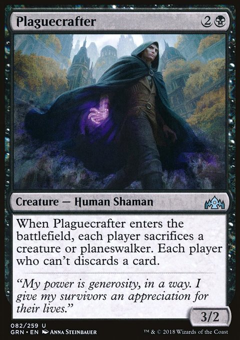 Plaguecrafter, Guilds of Ravnica #82, Magic: The Gathering card