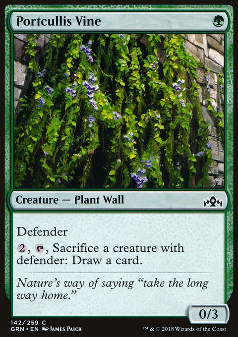 Portcullis Vine, Guilds of Ravnica #142, Magic: The Gathering card