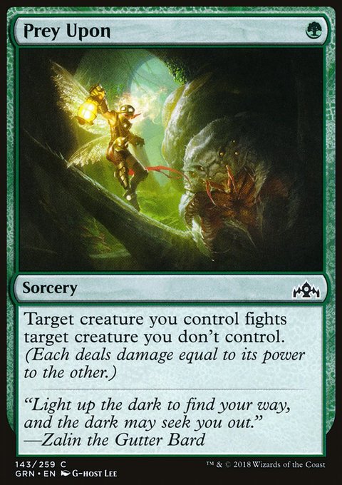 Prey Upon, Guilds of Ravnica #143, Magic: The Gathering card