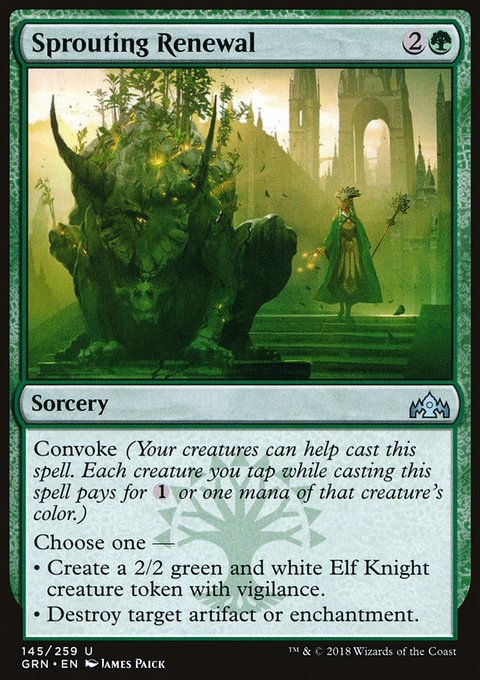 Sprouting Renewal, Guilds of Ravnica #145, Magic: The Gathering card