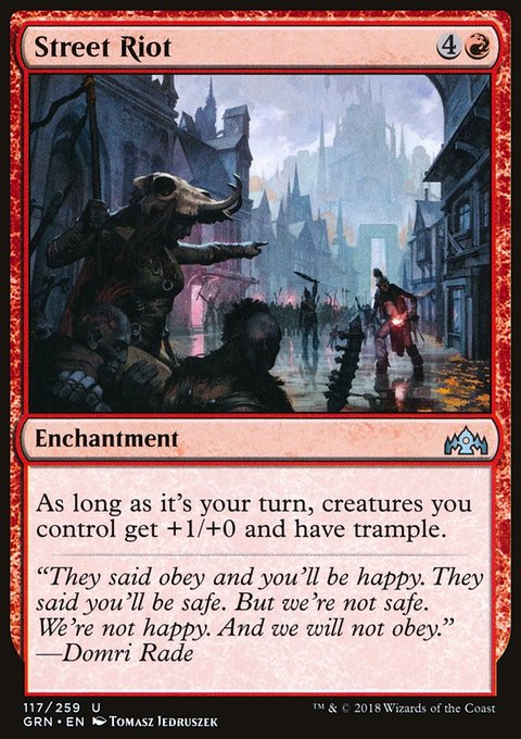 Street Riot, Guilds of Ravnica #117, Magic: The Gathering card