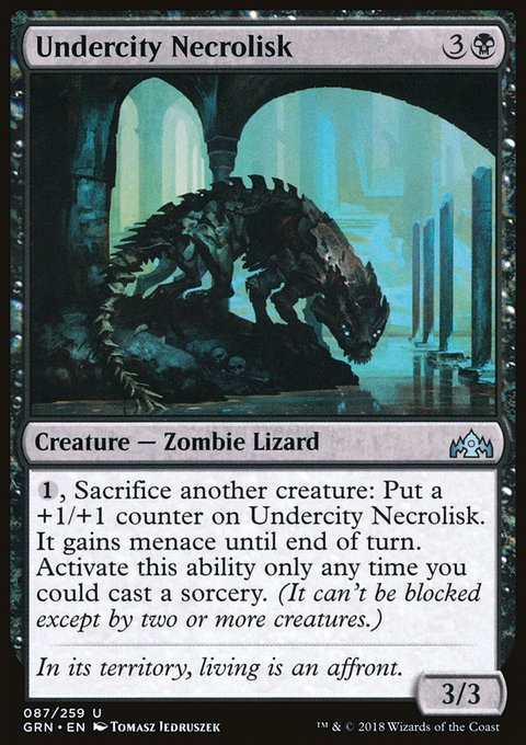 Undercity Necrolisk, Guilds of Ravnica #87, Magic: The Gathering card