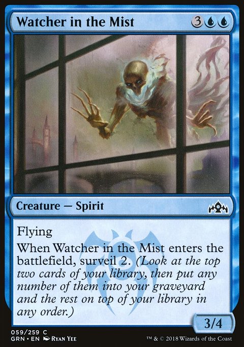 Watcher in the Mist, Guilds of Ravnica #59, Magic: The Gathering card