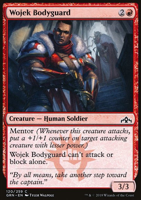 Wojek Bodyguard, Guilds of Ravnica #120, Magic: The Gathering card