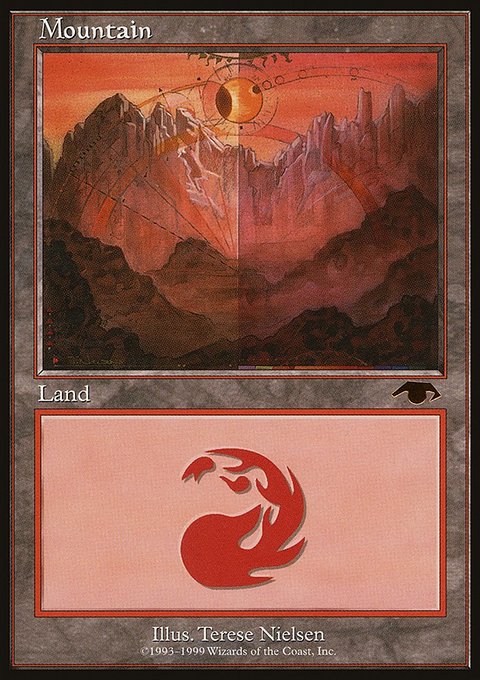 Mountain, Guru #4, Magic: The Gathering card