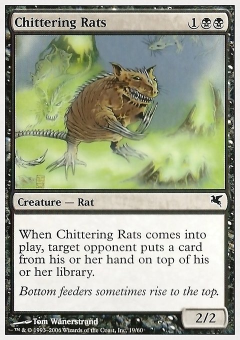 Chittering Rats, Hachette UK #19, Magic: The Gathering card