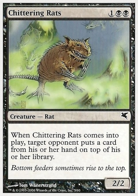 Chittering Rats, Hachette UK #5, Magic: The Gathering card