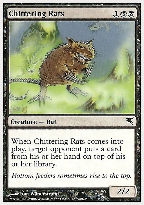 Chittering Rats, Hachette UK #54, Magic: The Gathering card