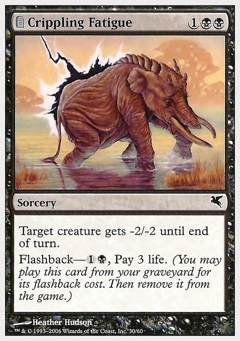 Crippling Fatigue, Hachette UK #30, Magic: The Gathering card