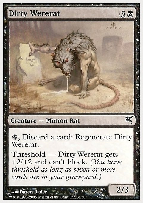 Dirty Wererat, Hachette UK #31, Magic: The Gathering card