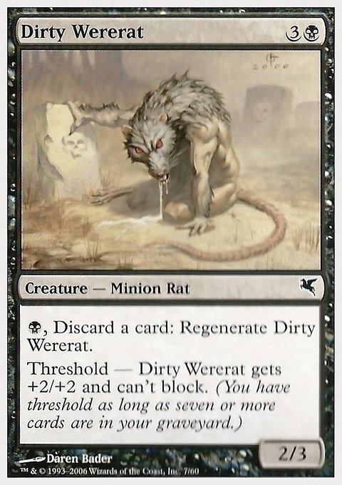 Dirty Wererat, Hachette UK #7, Magic: The Gathering card
