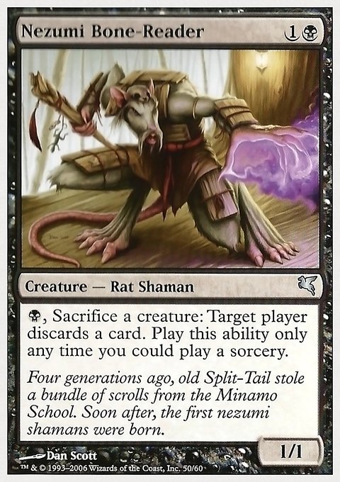 Nezumi Bone-Reader, Hachette UK #50, Magic: The Gathering card