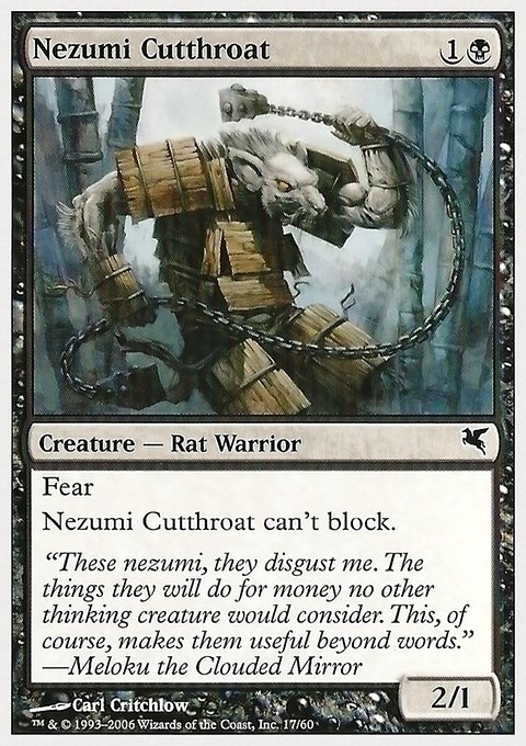 Nezumi Cutthroat, Hachette UK #17, Magic: The Gathering card