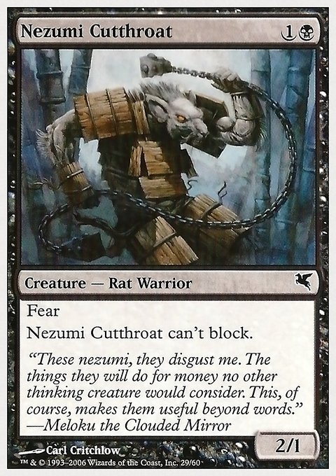 Nezumi Cutthroat, Hachette UK #29, Magic: The Gathering card