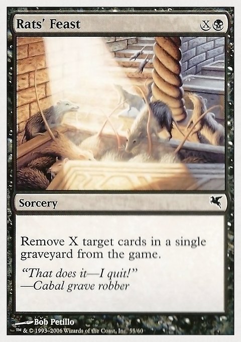 Rats' Feast, Hachette UK #55, Magic: The Gathering card