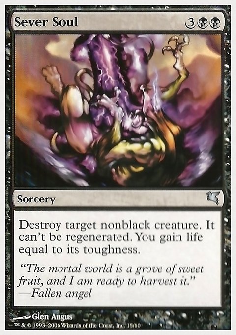 Sever Soul, Hachette UK #15, Magic: The Gathering card