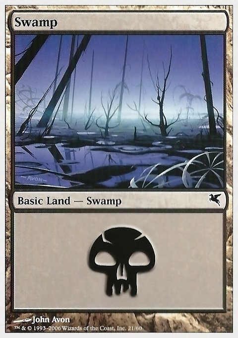 Swamp, Hachette UK #21, Magic: The Gathering card
