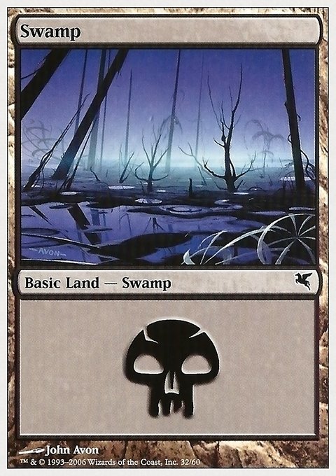 Swamp, Hachette UK #32, Magic: The Gathering card