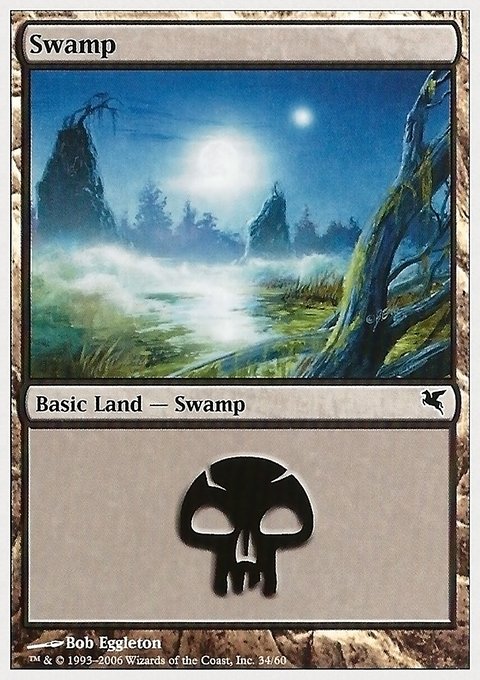 Swamp, Hachette UK #34, Magic: The Gathering card