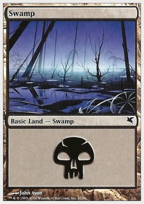 Swamp, Hachette UK #36, Magic: The Gathering card