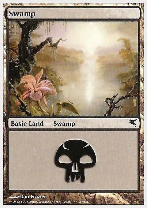 Swamp, Hachette UK #47, Magic: The Gathering card