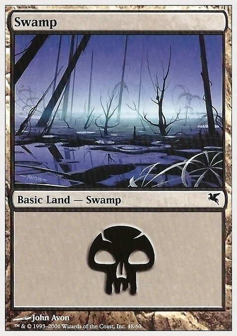 Swamp, Hachette UK #48, Magic: The Gathering card