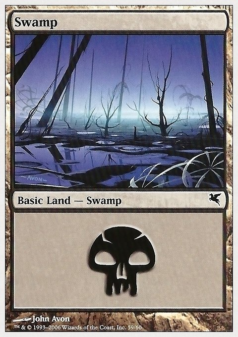 Swamp, Hachette UK #59, Magic: The Gathering card